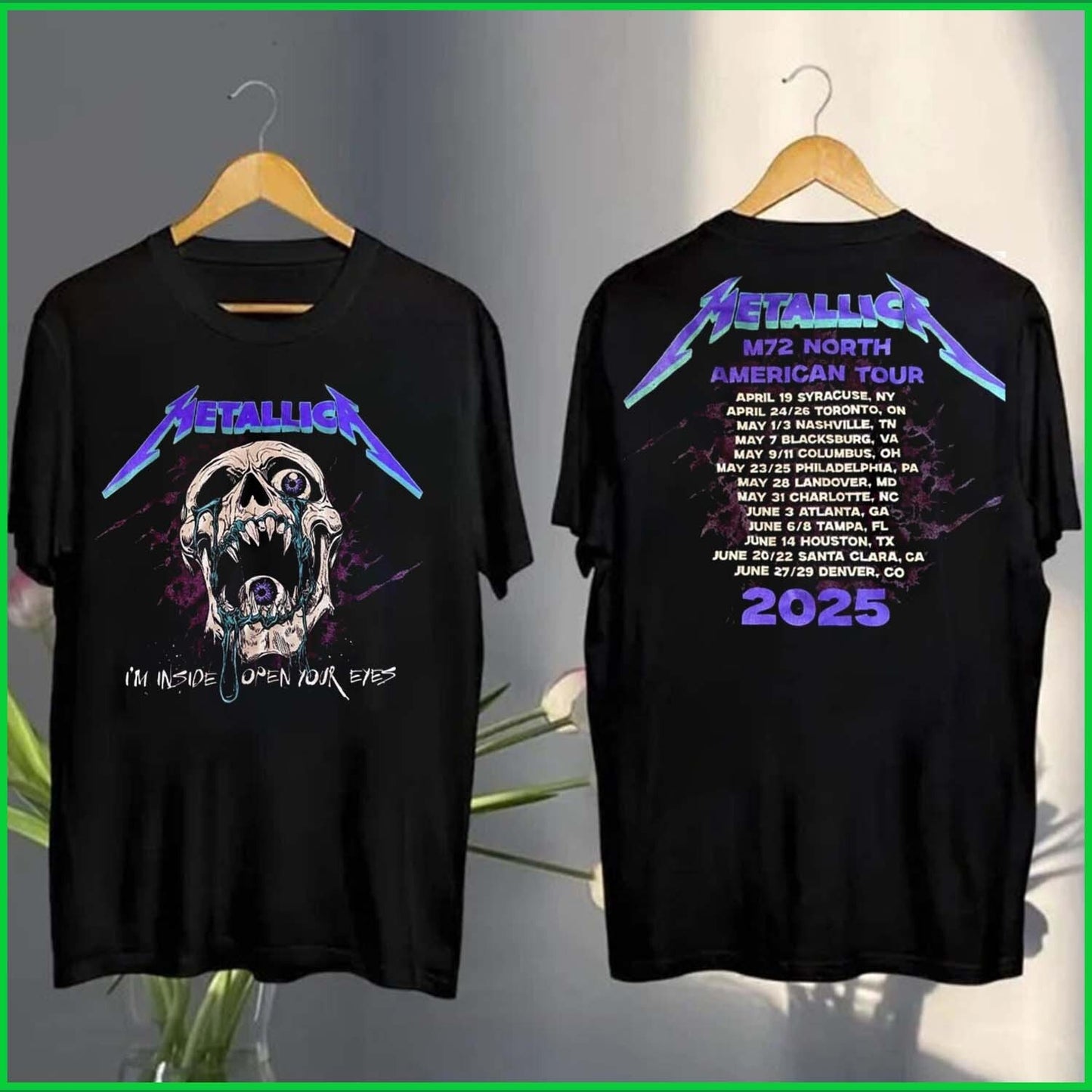 Metallica M72 North American Tour 2025 T-Shirt - CODE: Freeshipping
